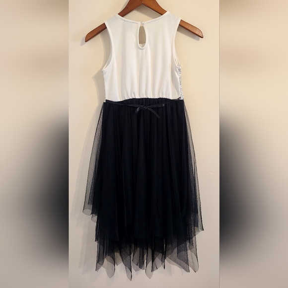 Pink & Violet White and Black Formal Dress - Picture 4 of 6